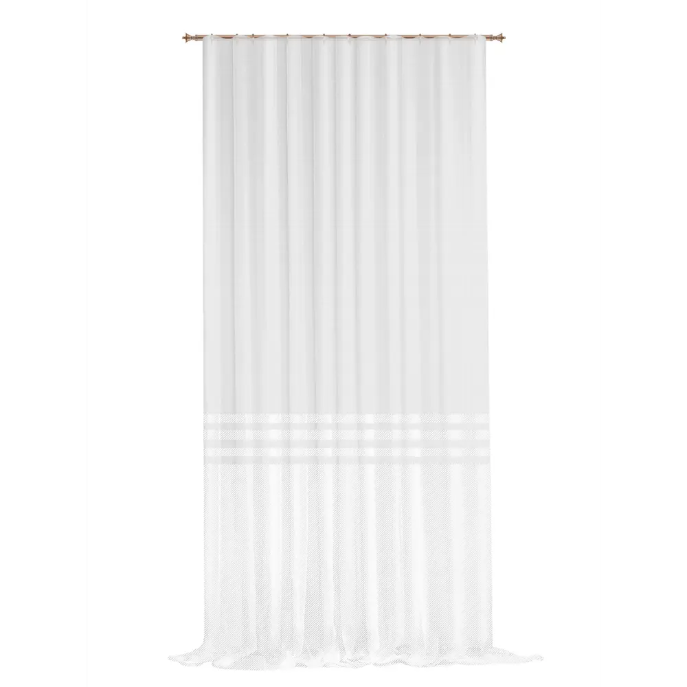 Тюль на ленте Эмилия 300x280 см цвет белый MIAMOZA STLM-2027540 - Вид №2