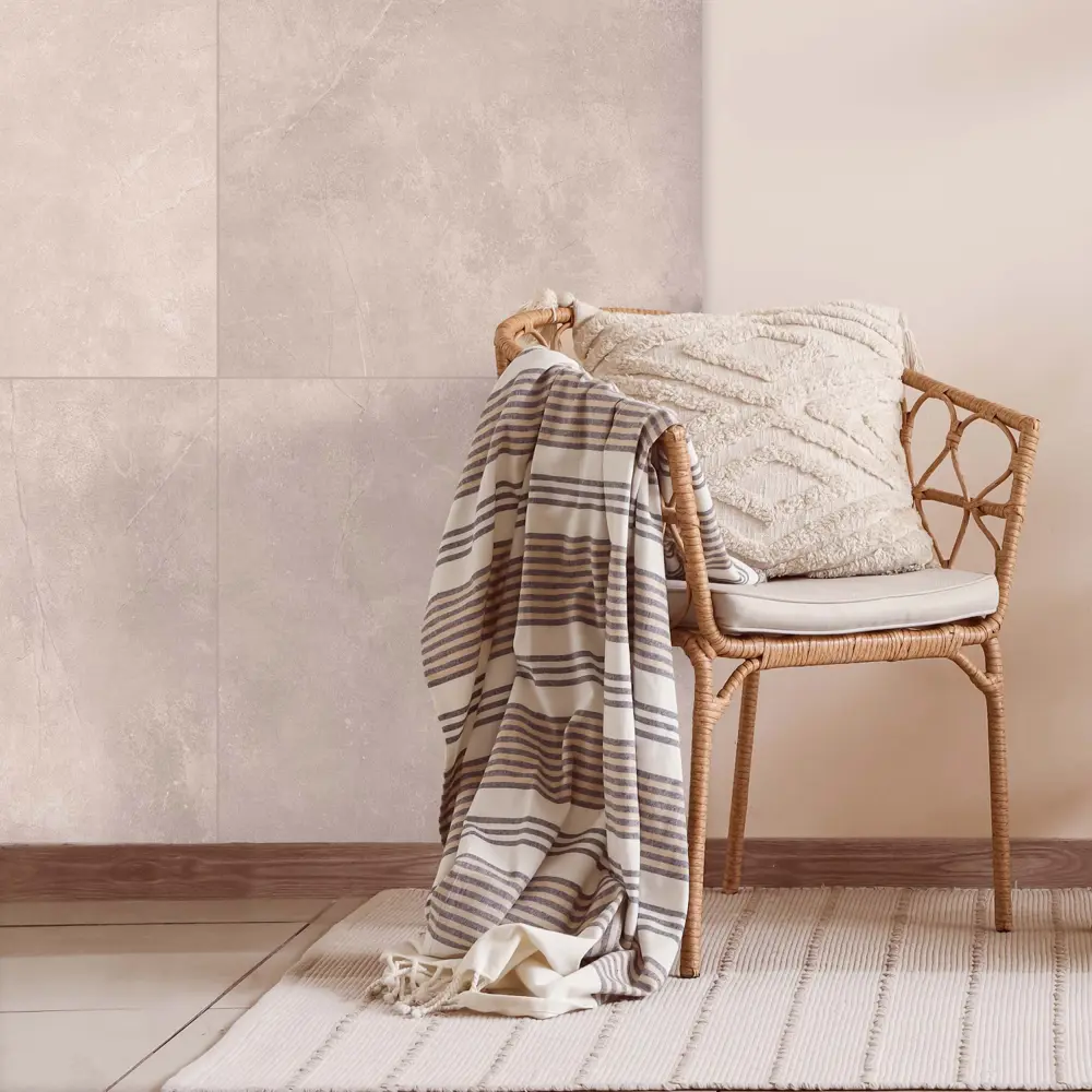 Глазурованный керамогранит Estima UN100 80x80 см 1.28 м² неполированный цвет бежевый Underground STLM-2178757