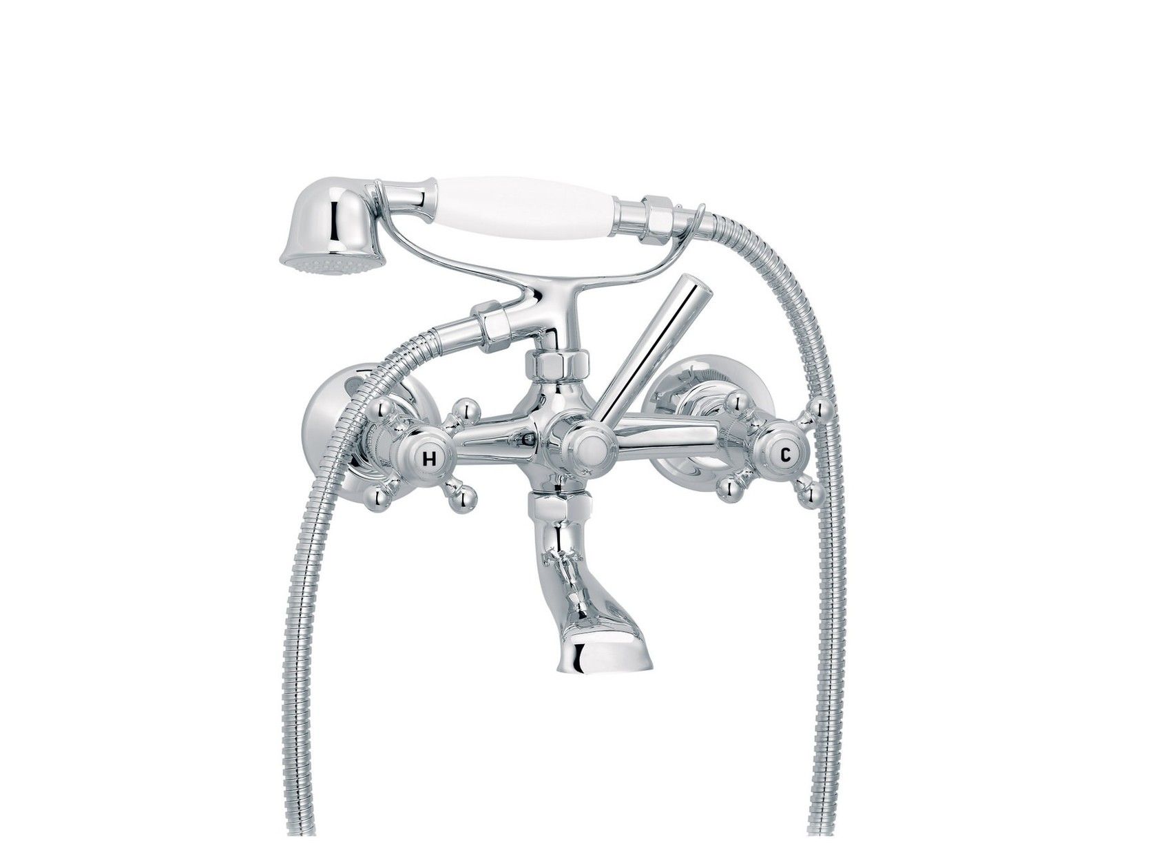 Настенный смеситель для ванны с 2 отверстиями и ручным душем rvb 1920-1921 ARCH-00152978