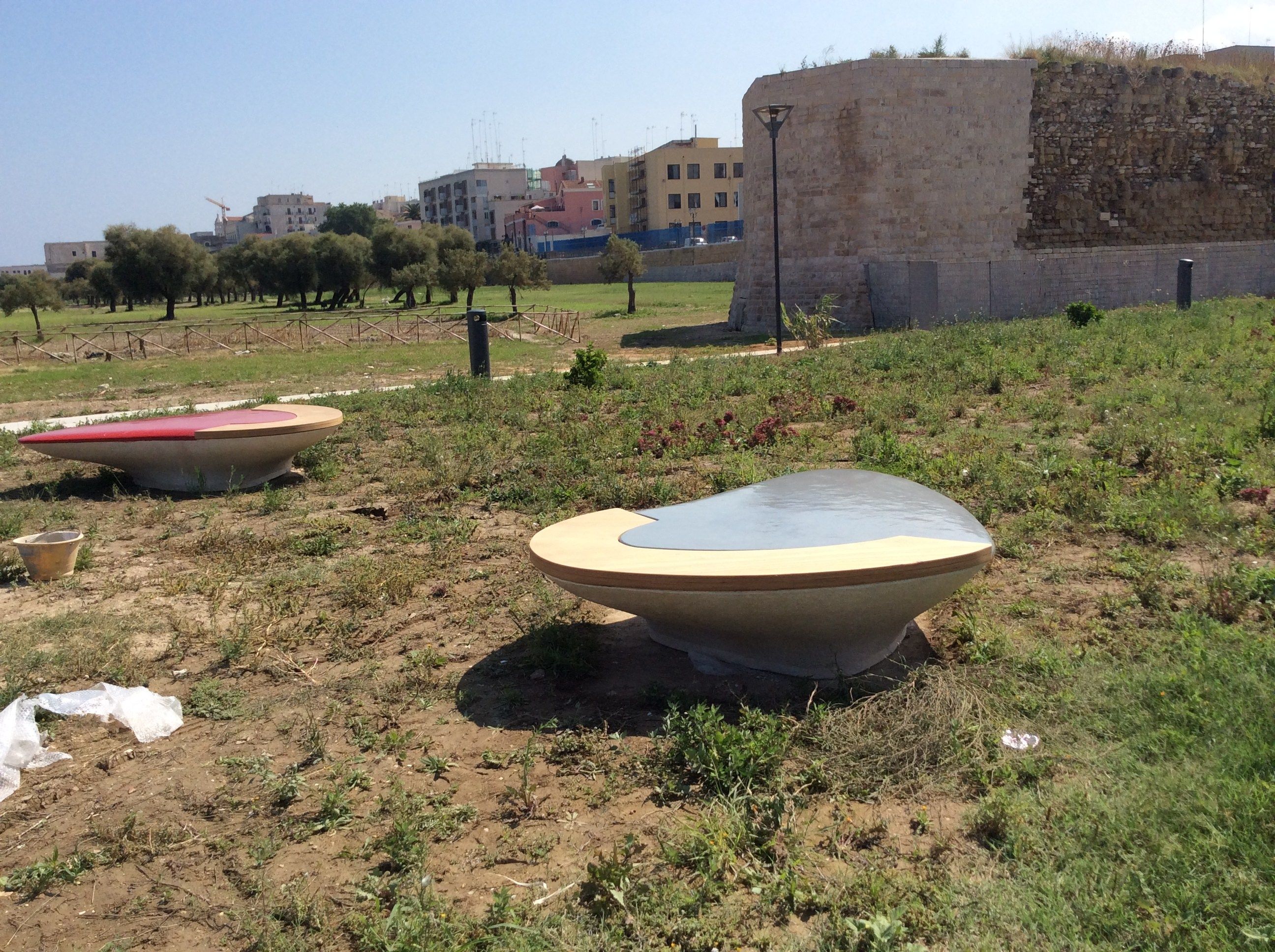 Реконструированная каменная изогнутая скамья Viscio Urban Design SARA ARCH-00011629 - Вид №7