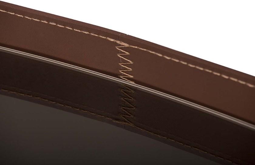 Tonin Casa Зеркало в кожаной раме  T7541  - Вид №3