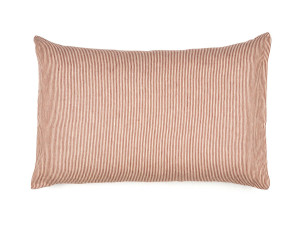 Льняная прямоугольная полосатая подушка