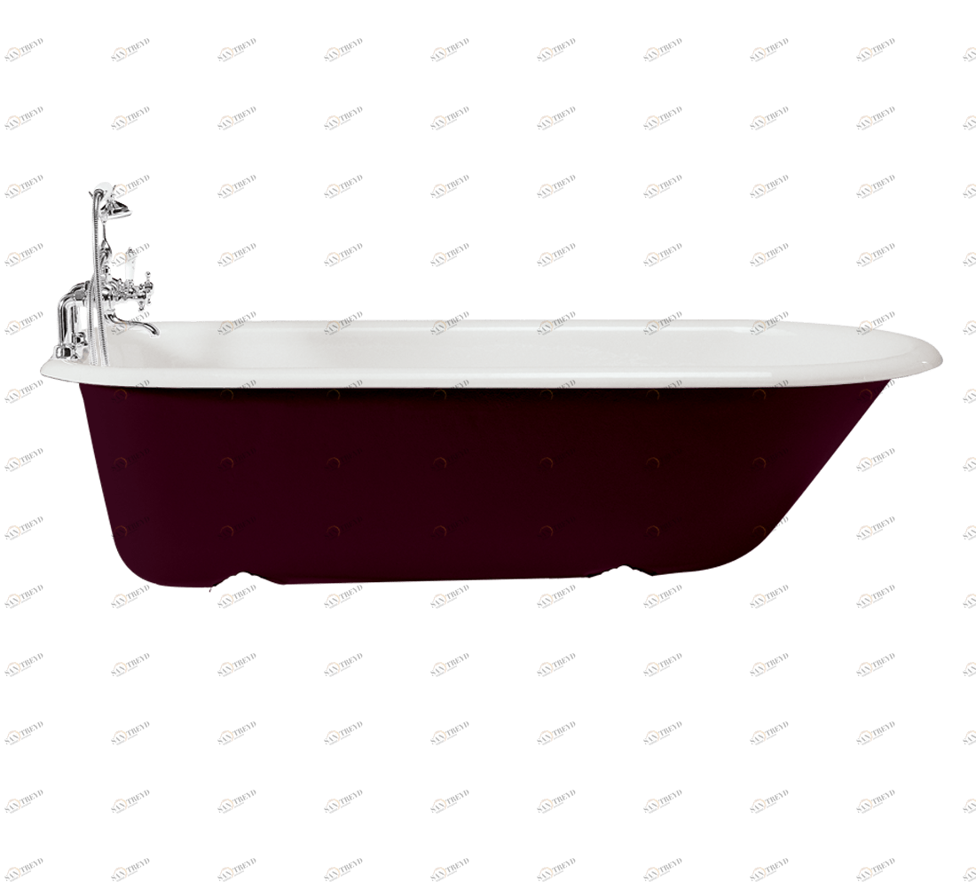 Gentry Home Bexley Cast iron bathtubs with feet Ral 4004 GH100316 