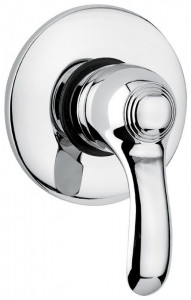 22009BO Внутристенный смеситель Harmony, цвет белый-золото