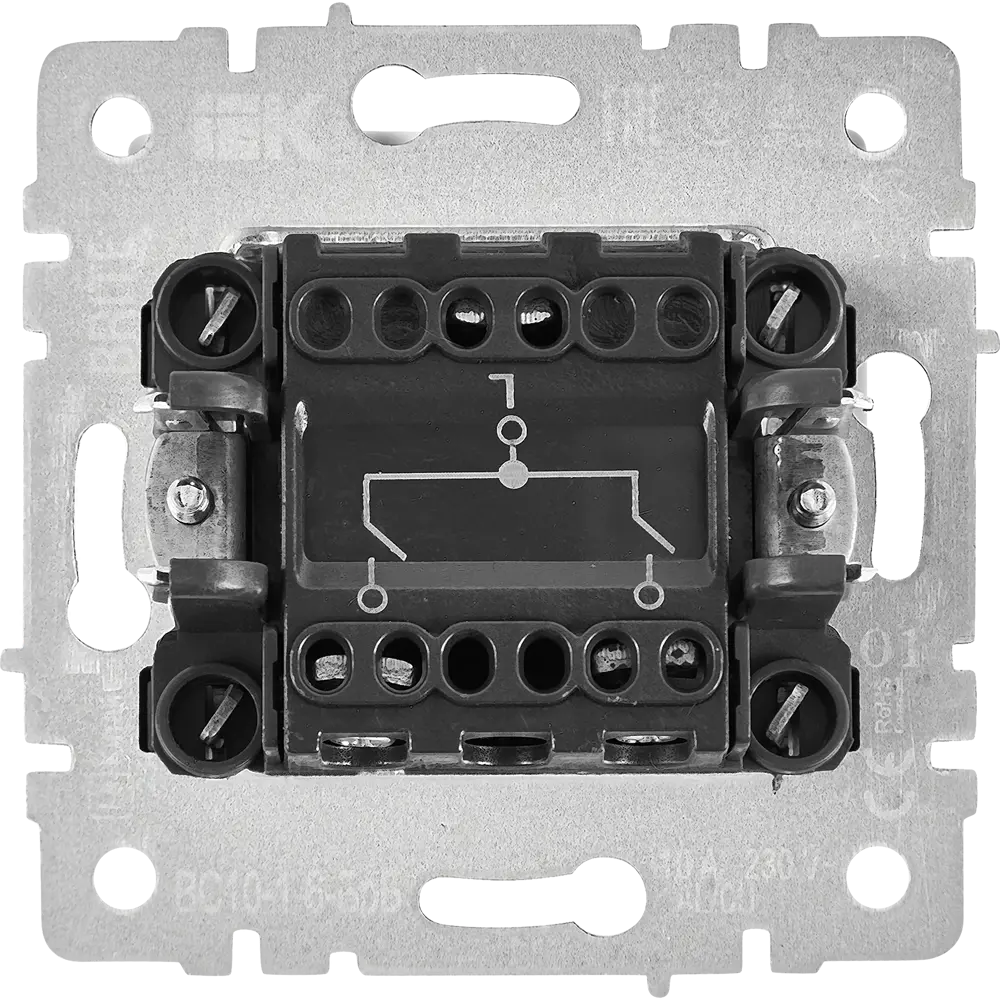 Выключатель IEK Brite двухклавишный бежевый для современного интерьера 87761690 STLM-1117034 - Вид №2