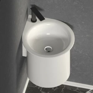 ACER1064RZEXMAR Подвесная раковина настенная круглая Agape IN -OUT белая