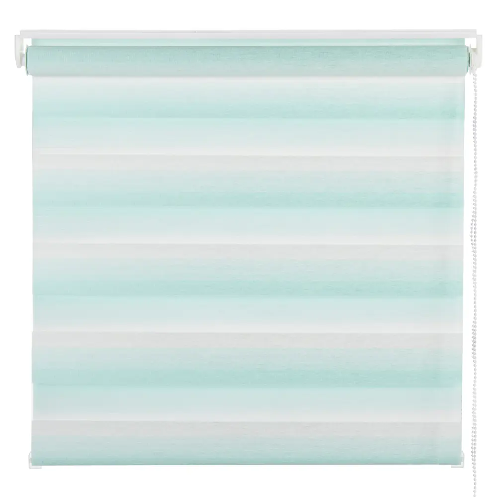 Штора рулонная день-ночь 80х160 см, цвет бирюзовый GARDENA STLM-2038930 - Вид №1