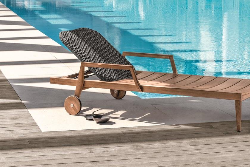 Ethimo Садовая кушетка из тикового дерева Knit Knitle01 - Вид №5