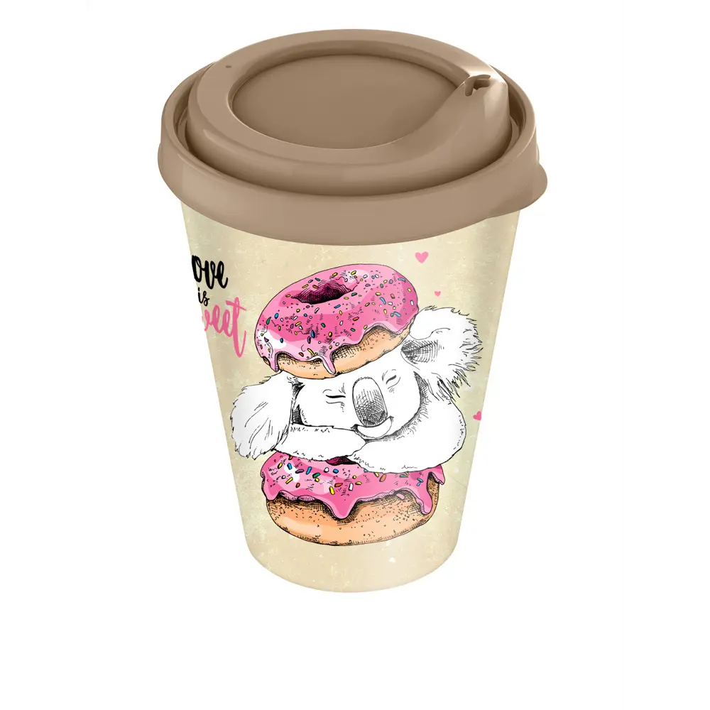 Стакан с крышкой 420 мл пластик PLAST TEAM STLM-2002220 - Вид №3