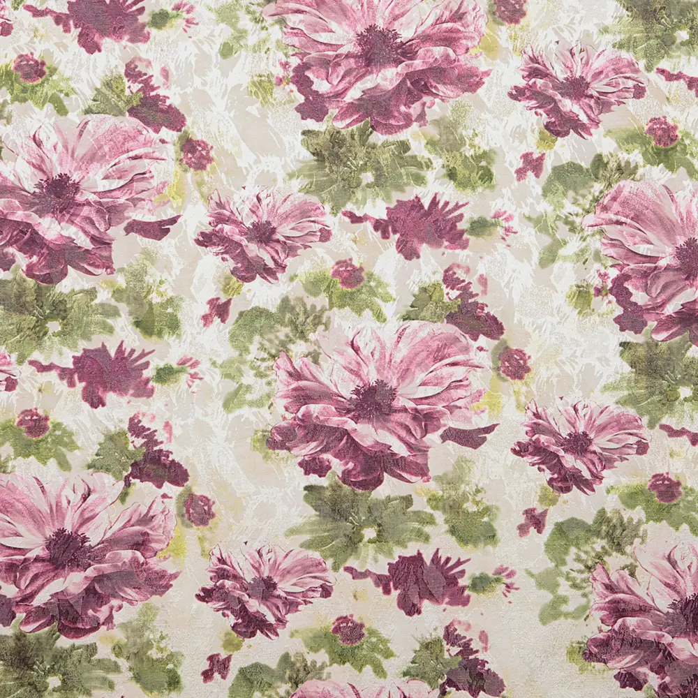 Ткань «Полянка», 150 см, цветы, цвет малиновый ТОРГОВЫЙ ДОМ ТЕКСТИЛЬ STLM-2054851 - Вид №1