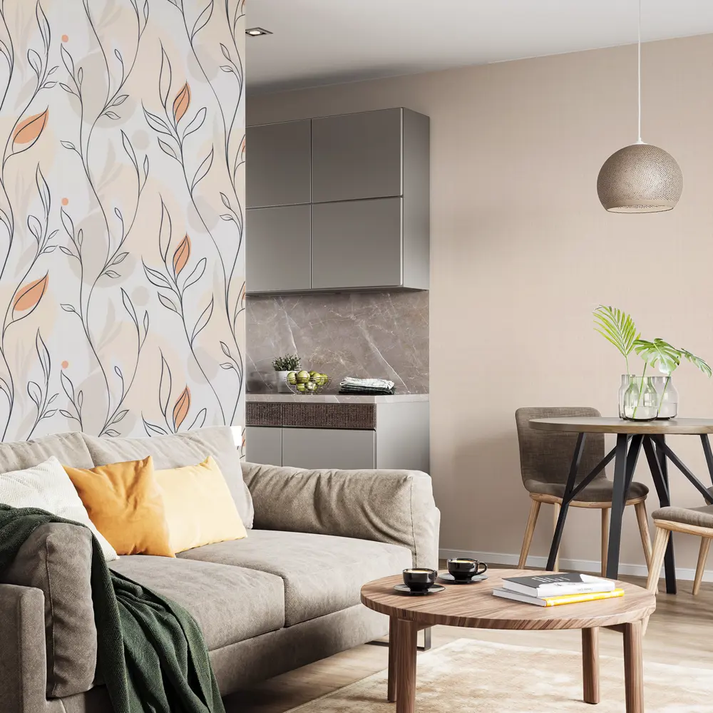 Обои флизелиновые Palitra Life Air 2 бежевые PL72614-25 STLM-2078468 - Вид №5