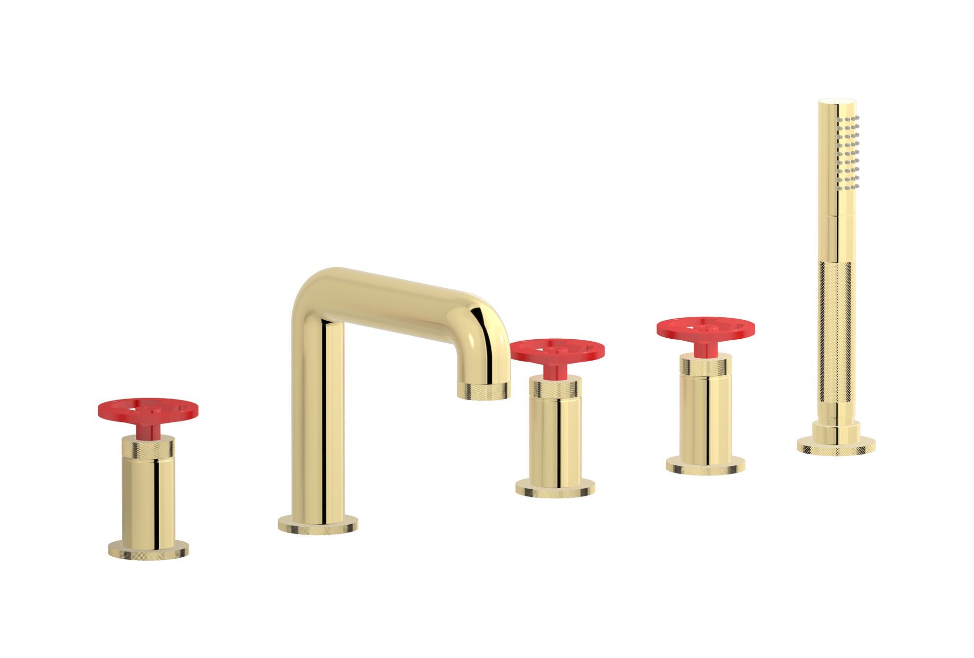 Смеситель для ванны с 5 отверстиями и ручным душем IB Bold ARCH-00114944 - Вид №9