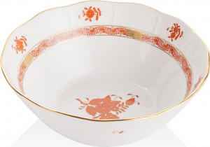 10628845 Herend Салатник круглый 20см "Аппони" (оранжевый) Фарфор