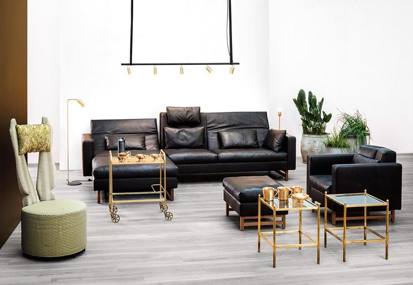 brühl 3-х местный кожаный диван с шезлонгом Embrace sun-id-1387410 - Вид №3