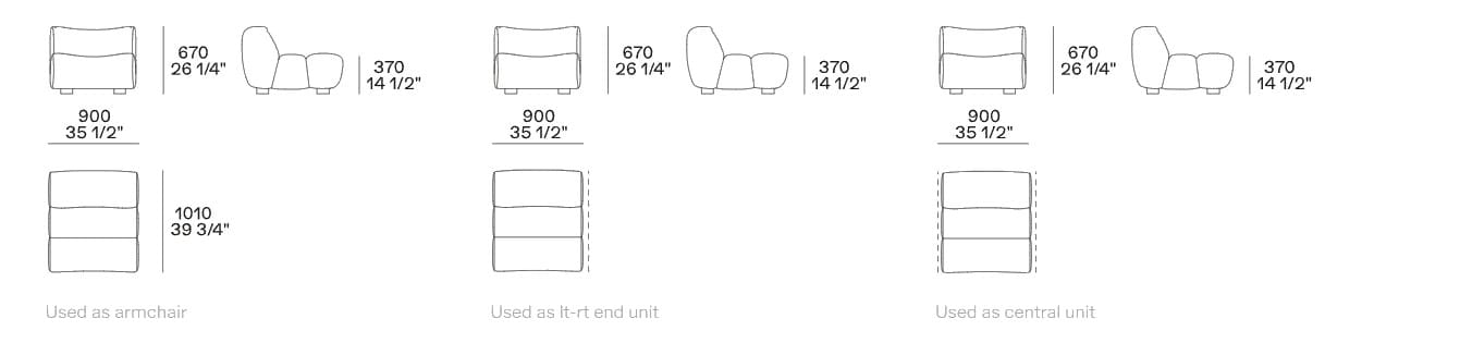 Ткань диван Poliform Ernest ARCH-00013821 - Вид №2