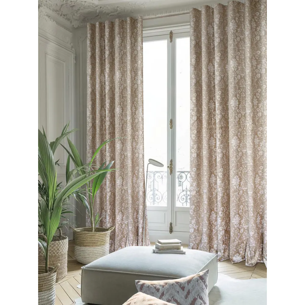 Штора на ленте Элиза 200x260 см цвет коричнево-бежевый MIAMOZA STLM-2012580 - Вид №6