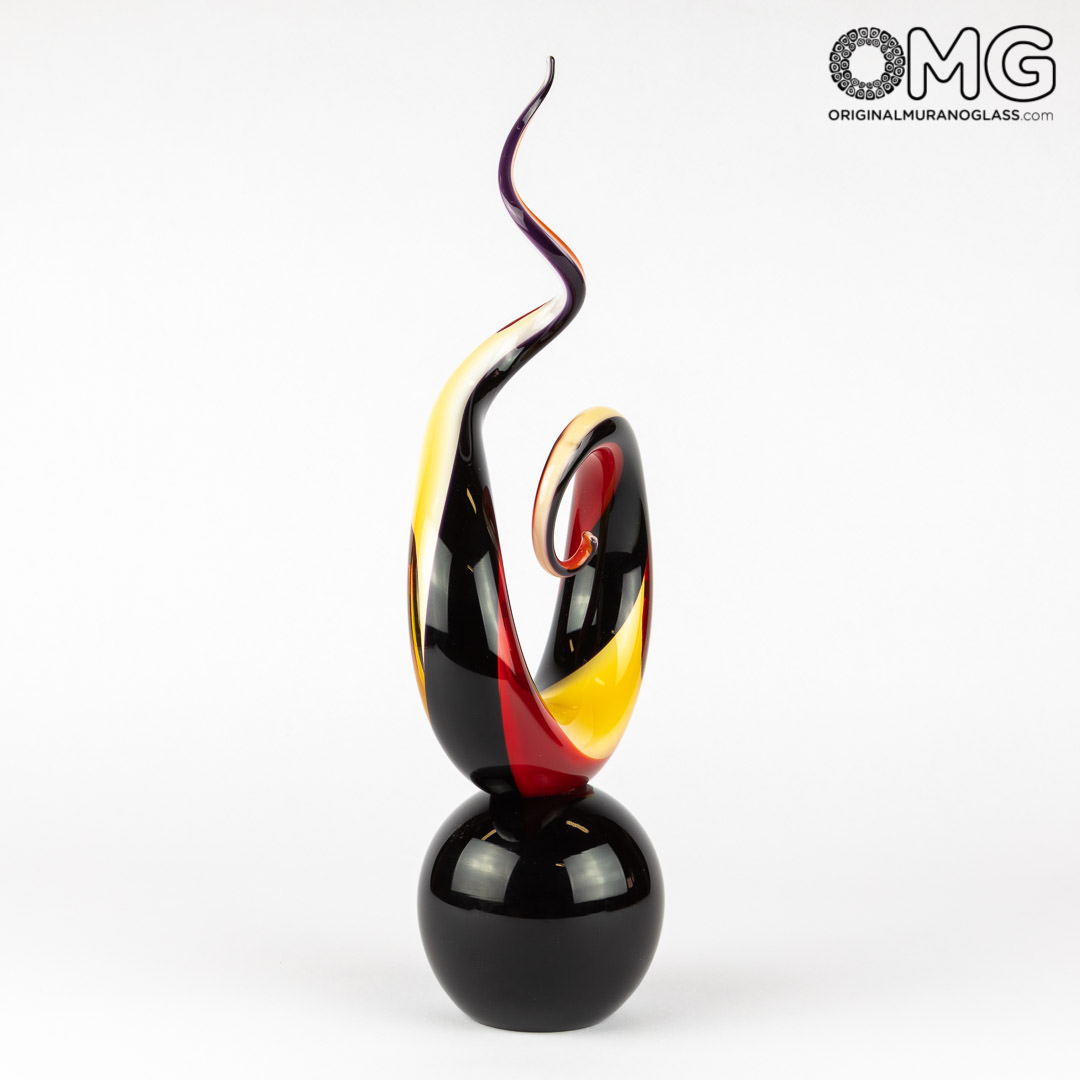 3606 ORIGINALMURANOGLASS Скульптура Спираль - муранское стекло OMG 10 см  - Вид №1