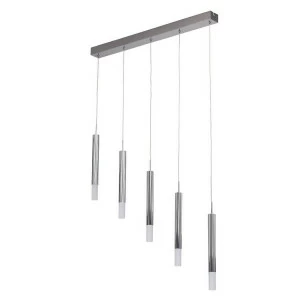 Подвесной светильник светодиодный хром "Ракурс" 631012405 DE MARKT ДИЗАЙНЕРСКИЕ, РАКУРС 00-3889693 Белый;хром