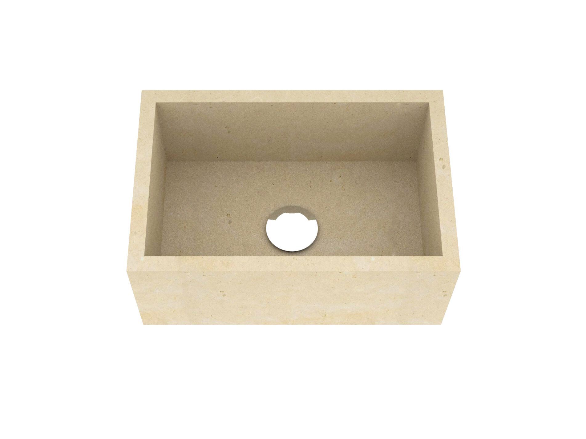 Умывальник с одной столешницей из камня Лечче PIMAR L16 ARCH-00069967 - Вид №1