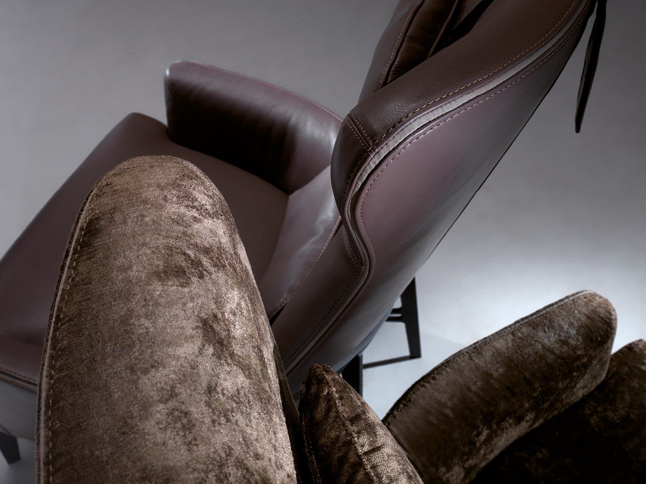 Кожаное кресло bergère Borzalino MIA ARCH-00108030 - Вид №9