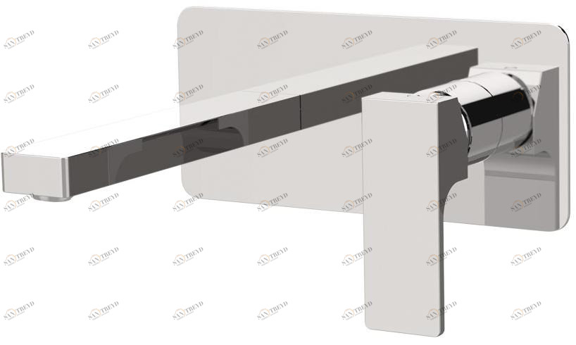 Remer Rubinetterie Смеситель для умывальника настенный с тарелкой Absolute Au-15