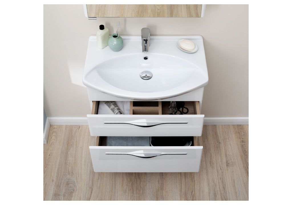 Тумба под раковину Aquanet Ирвин 65 белый sun-id-270533 - Вид №11