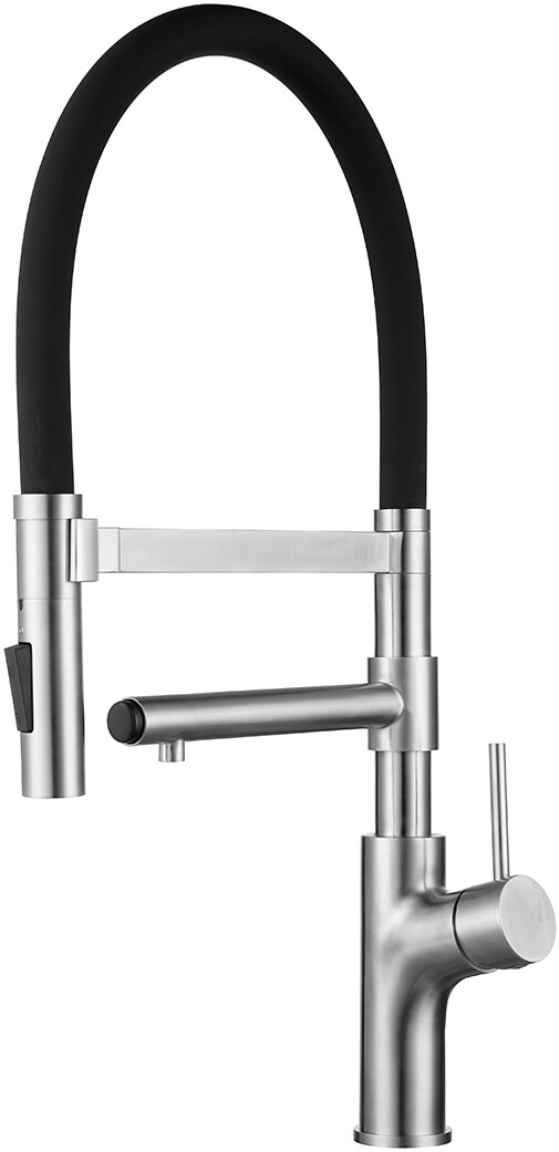 Смеситель ZorG Magnit SZR-1010 для кухонной мойки, нержавеющая сталь