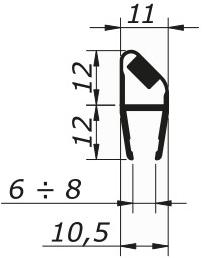 Nuova Oxidal Прокладка для душевого бокса  N-0327-t-dx/sx  - Вид №1