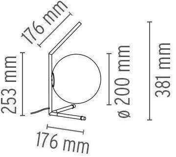 Flos Настольная лампа из дутого стекла с диммером в современном стиле Home collection - tavolo sun-id-1413323 - Вид №7