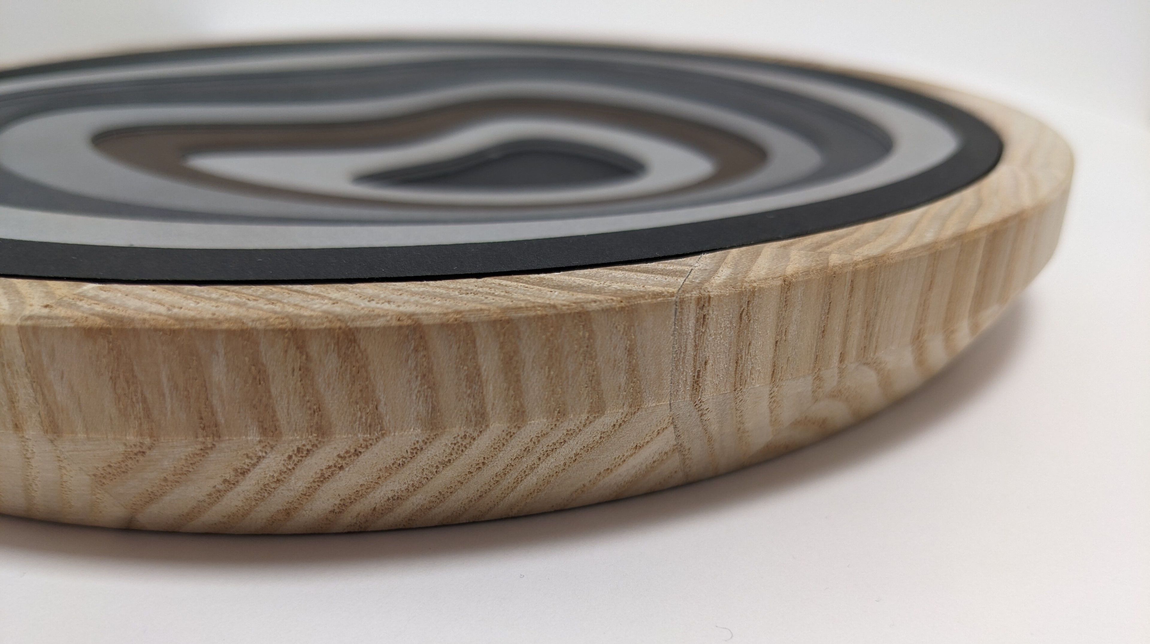 Полые круглые банки из PaperStone® и ясеня Agon Essence RE-WOOD ARCH-00027342 - Вид №2