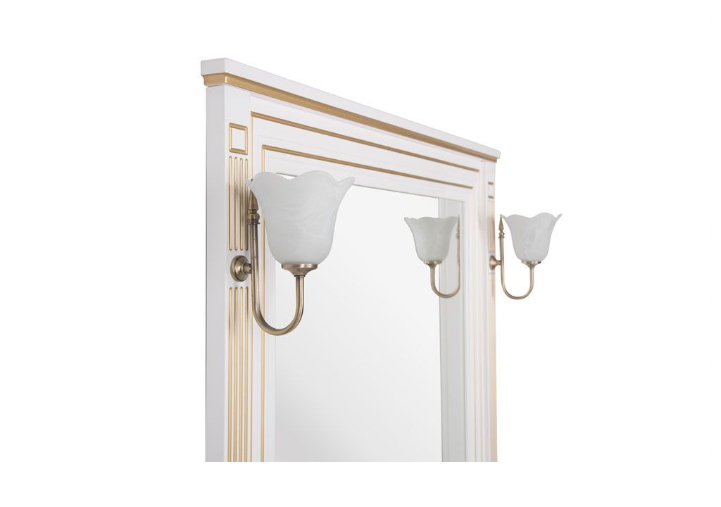 Мебель для ванной Aquanet Паола 90 белый/золото (литьевой мрамор) 00187844 - Вид №5