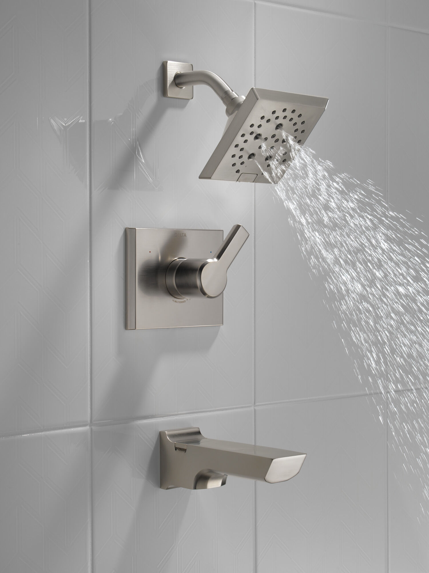 Monitor® 14 Series H2Okinetic® Ванна и душевая панель Delta Faucet T14499-SS - Вид №4