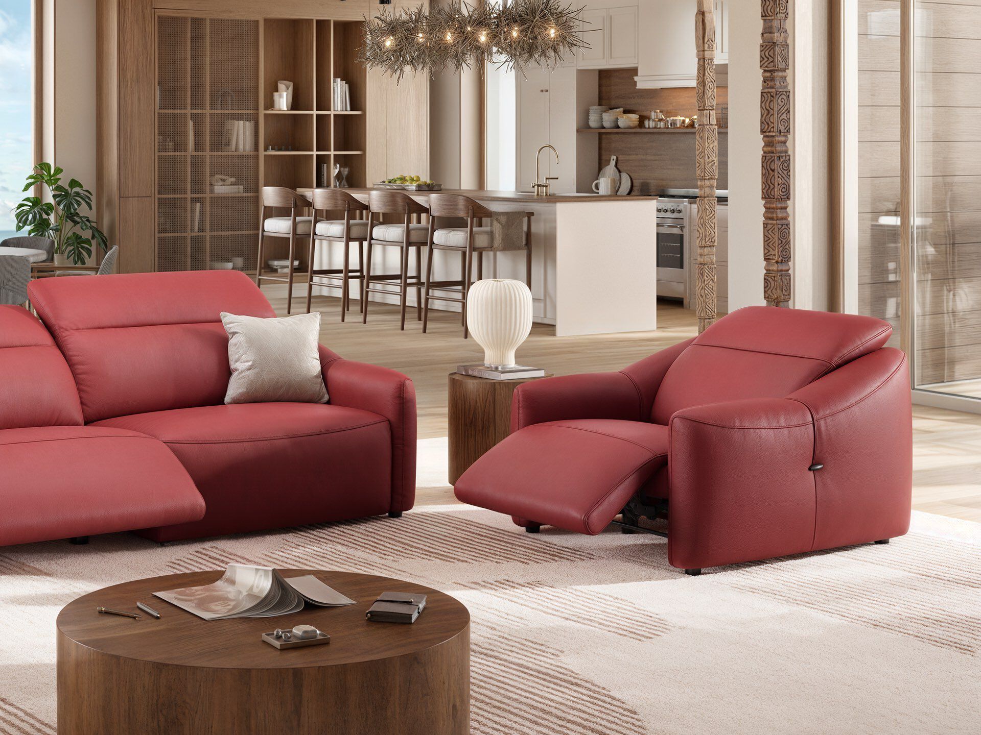 Кожаное кресло с подлокотниками Sofanella Самоа ARCH-00134261 - Вид №4