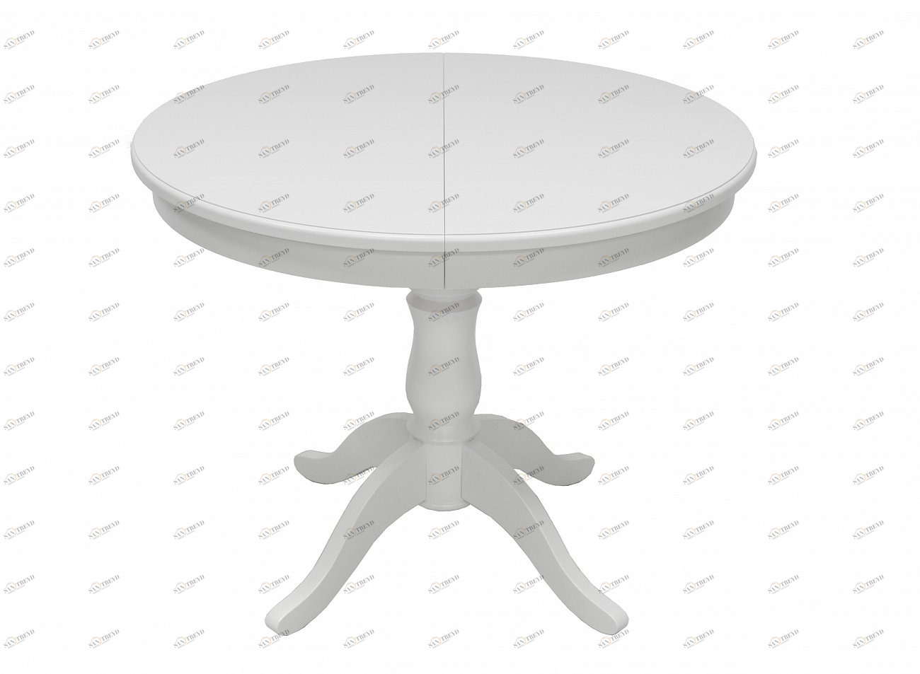 Обеденный стол раздвижной белый Leset "Луизиана 1Р" IMPEX  00-3967130 Белый 