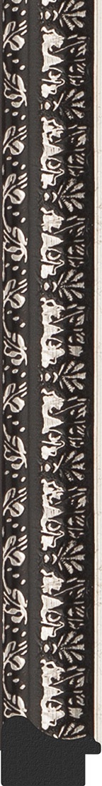 BY 1078 Зеркало в багетной раме - черненое серебро 38 mm EVOFORM Definite - Вид №2