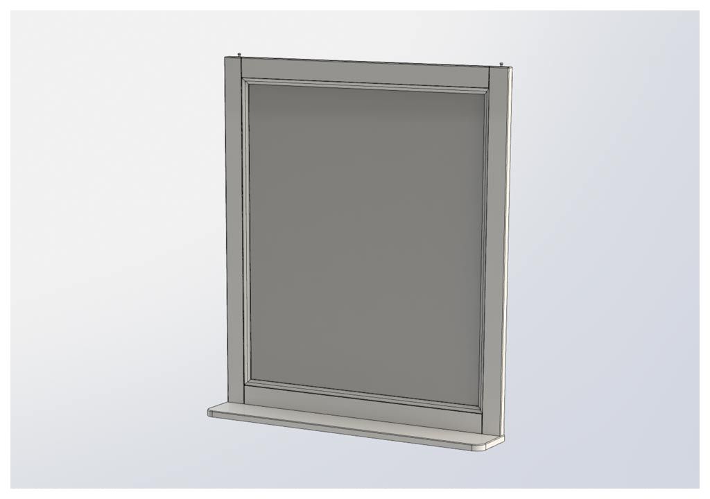 Зеркало Aquanet Бостон 80 ясень 00206546 - Вид №2