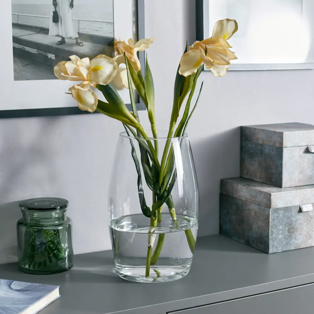 Ваза Santreyd «Каролина» — прозрачная стеклянная для интерьера 82554491 STLM-0029733