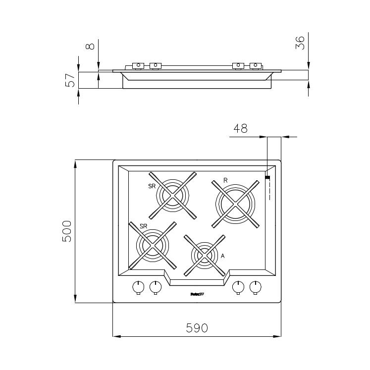 Foster Варочная панель KS 7615 032 7615032 - Вид №1