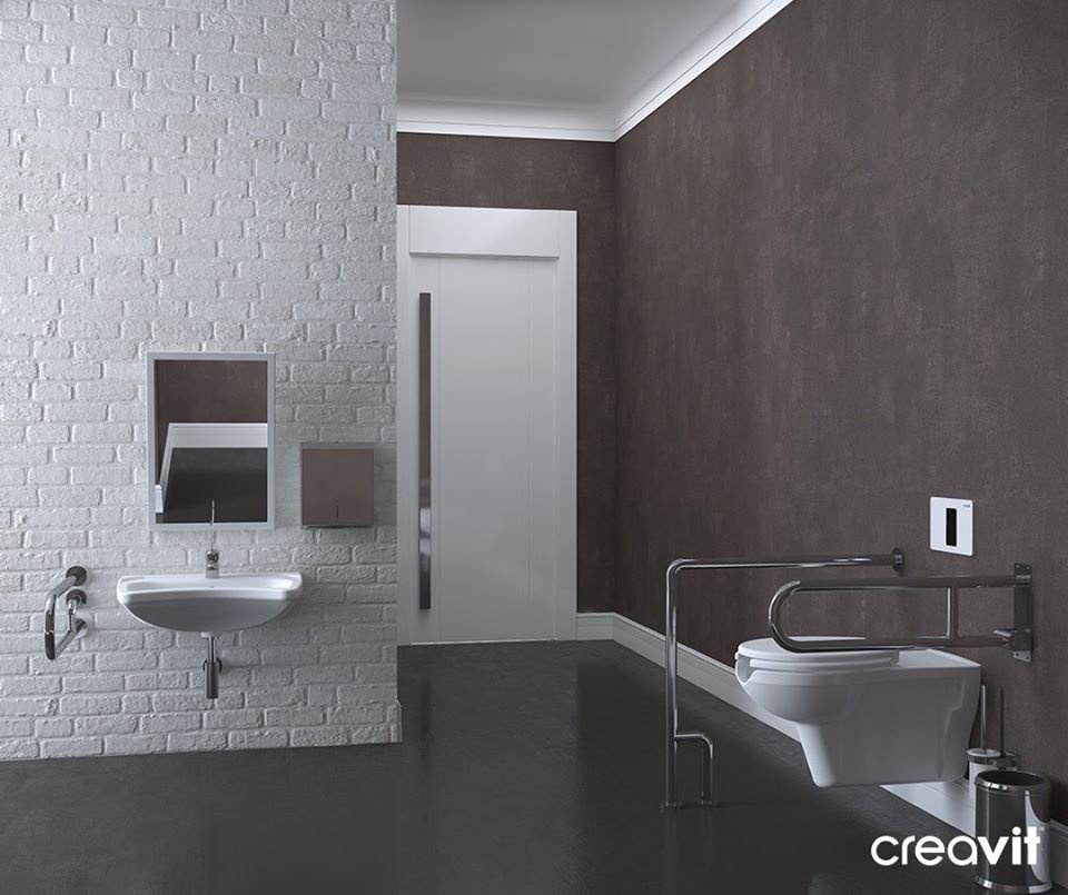 BD060-00CB00E-0000 Раковина для инвалидов 50*60 Creavit  - Вид №7