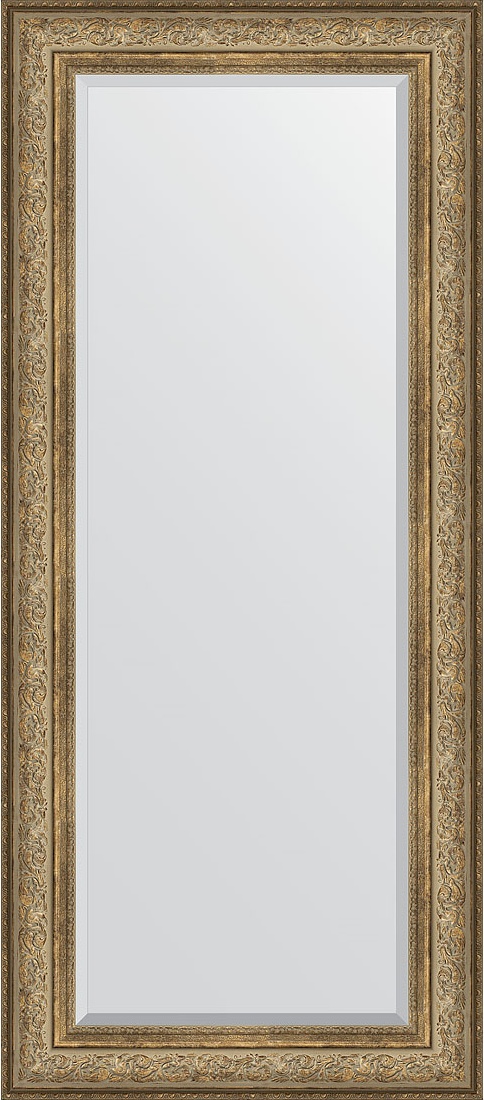 BY 3581 Зеркало с фацетом в багетной раме - виньетка античная бронза 109 mm EVOFORM Exclusive