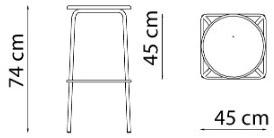 Vermobil Барный стул из металла Grace Gr152 - Вид №2