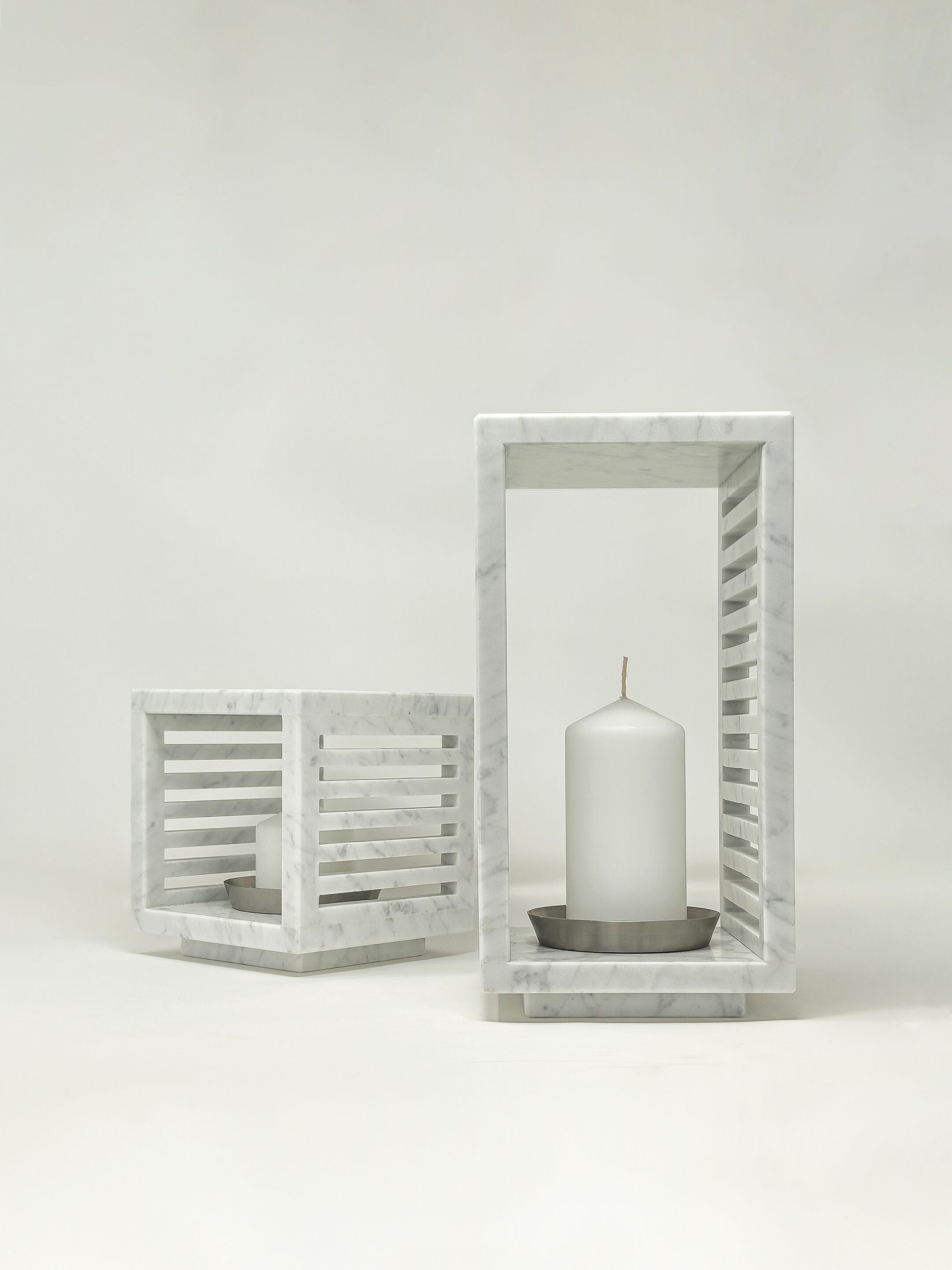 Каррарский мраморный фонарь / подсвечник Pistore Marmi Bruna Rapisarda Design X Pistore Marmi ARCH-00022988 - Вид №7