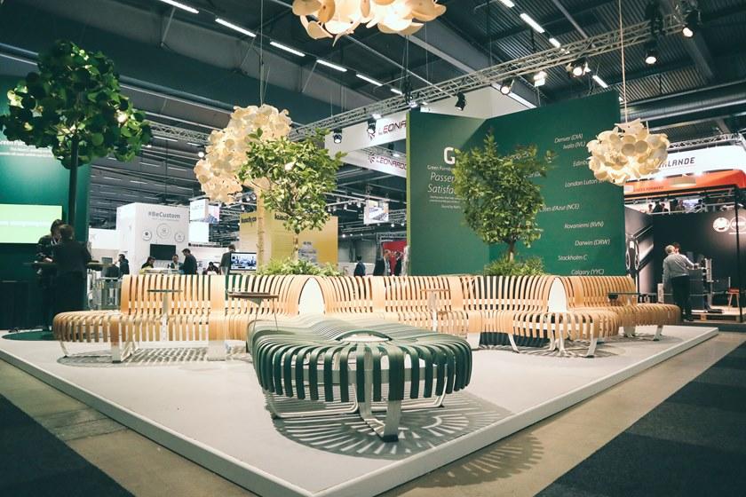 Green Furniture Concept Скамья из фанерованной древесины без спинки Nova c sun-id-1373239 - Вид №11