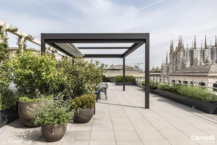 Corradi Алюминиевая пергола со сдвижной крышкой Pergotenda® sun-id-1357764 - Вид №11