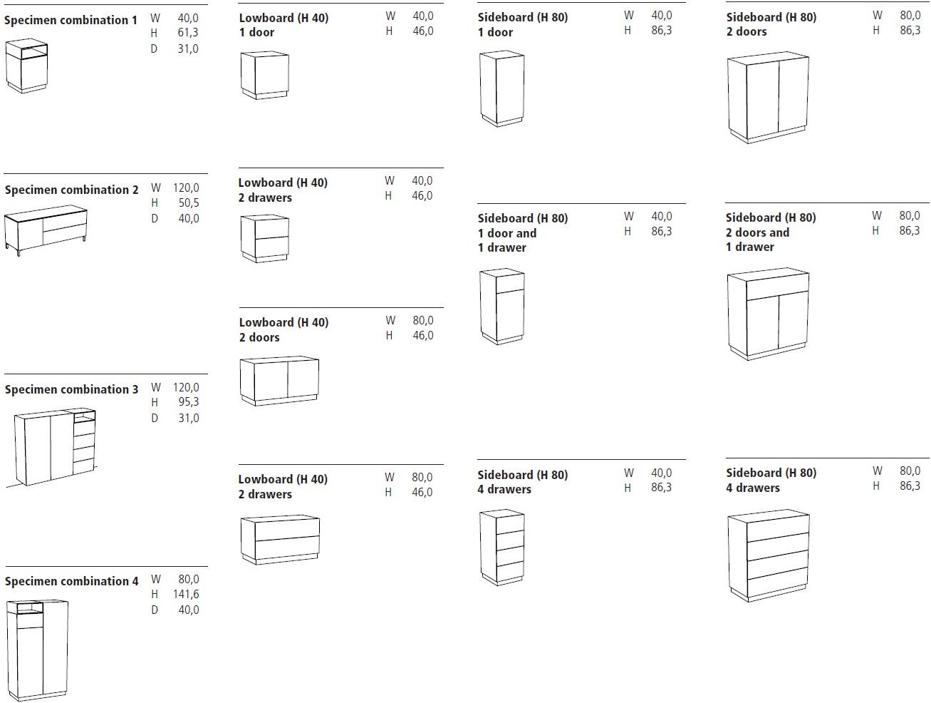 Schönbuch Буфет из лакированной мдф с ящиками Cosmo Schonbuch sun-id-1441698 - Вид №9