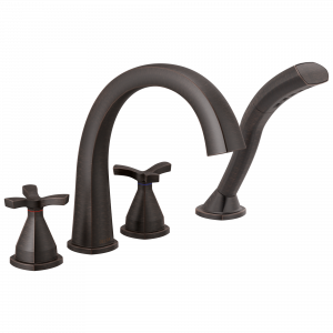 T47776-RB Римская ванна с четырьмя отверстиями Delta Faucet Stryke Венецианская бронза