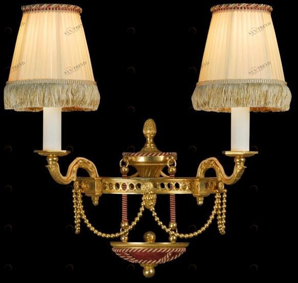 Tisserant Бра с прямым и отраженным светом из бронзы sun-id-1448591