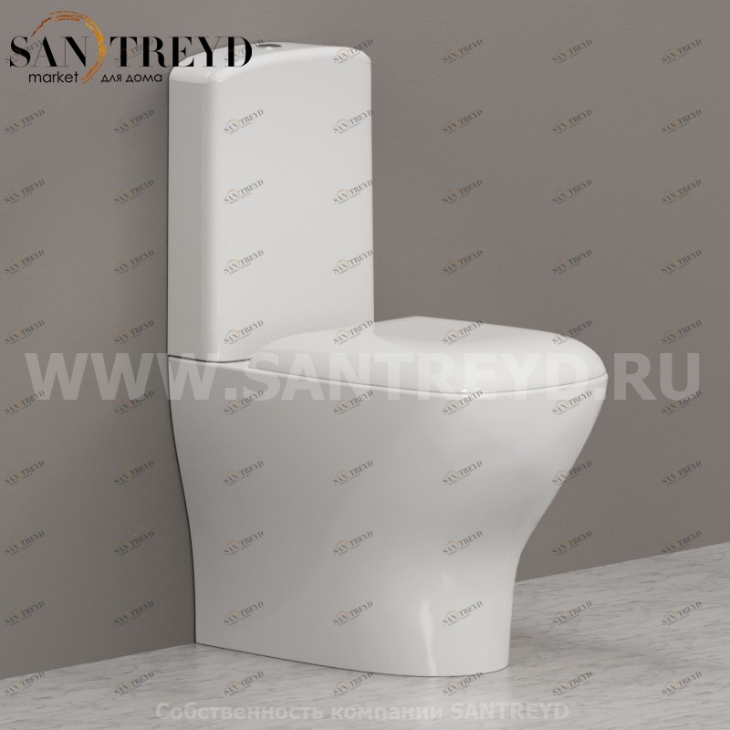 GE004BI; GE008BI; BA016 Компакт унитаз с бачком Белый Ceramica Globo GENESIS Италия