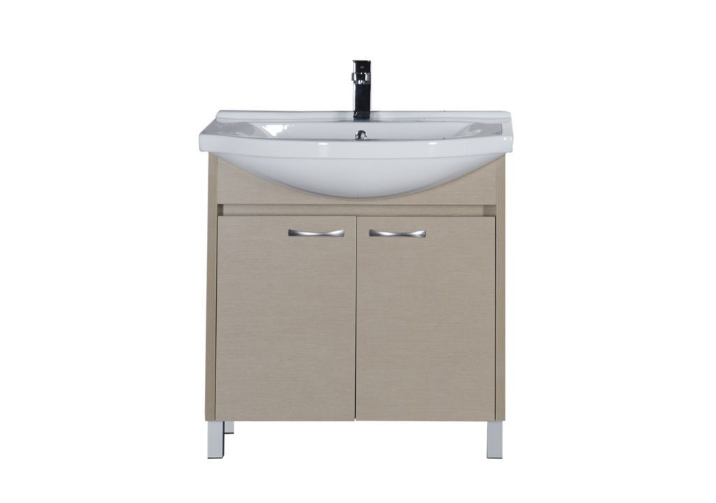 Тумба с раковиной Aquanet Донна 80 светлый дуб 0016893100168864 - Вид №2