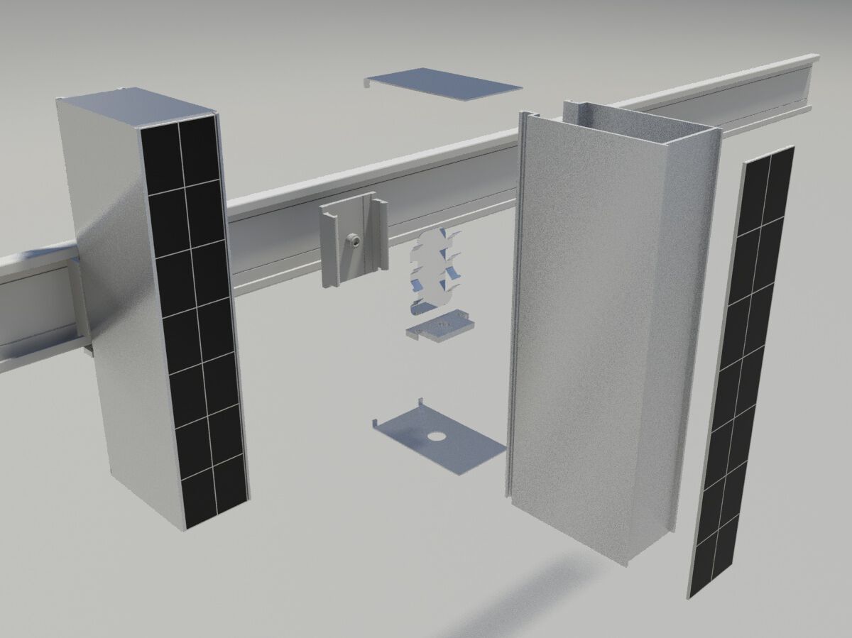 Эстетические фасады экранирующие фасады PACUR SYSTEM BLADE PHOTOVOLTAIC CELLS ARCH-00086479